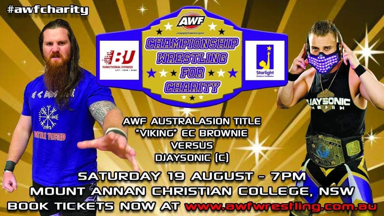 Viking EC Brownie Vs DJaysonic - AWF Championship Wrestling For Charity Match 6 Australian Wrestling