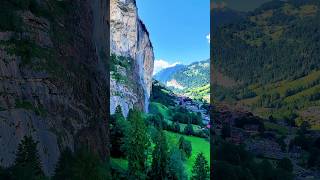 Switzerland’s Lauterbrunnen Valley like you’ve never seen! 🇨🇭#travelshorts