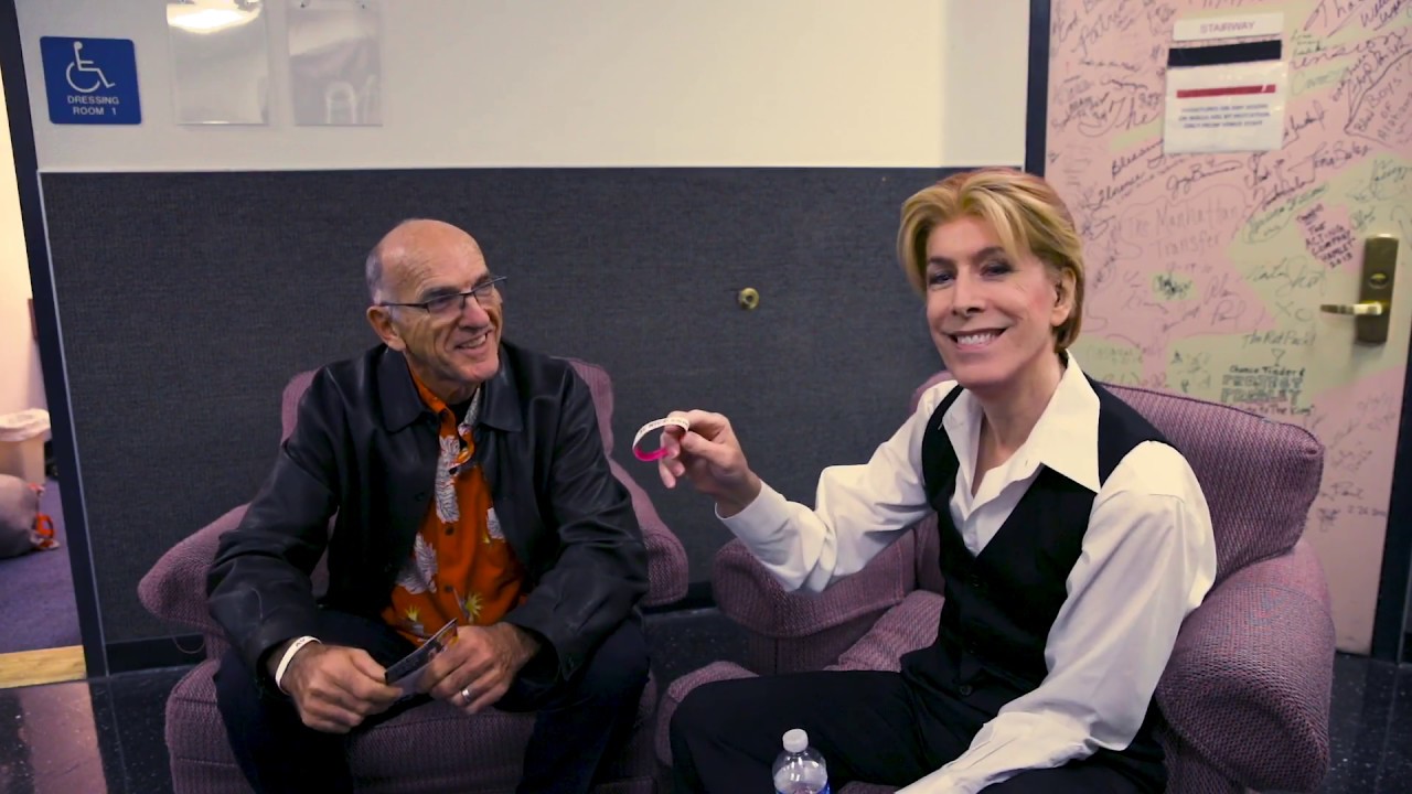 David Brighton as David Bowie with the Space Oddity tribute band, LPAC