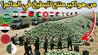 ترتيب جديد مفاجئ لـ 22 دولة عربية حسب إنتاج البطيخ لعام 2026 | المركز 1 سيدهشك!!