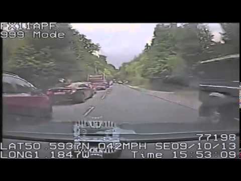 Dangerous driver ends 90mph chase crashes into SCHOOL BUS - YouTube