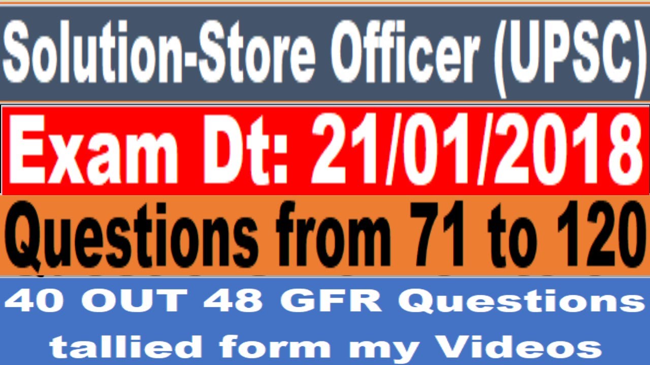 Store Officer Previous Question I Store Keeper Previous Question I Purchase Assistant Previous Quest