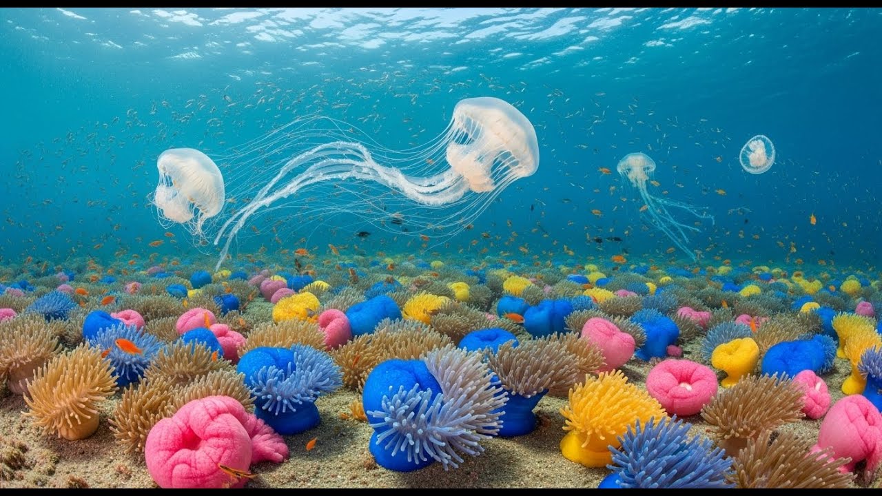 Celestial Reflection: Ambient Piano and Eternal Waves | Instrumental Music for Meditation and Heali