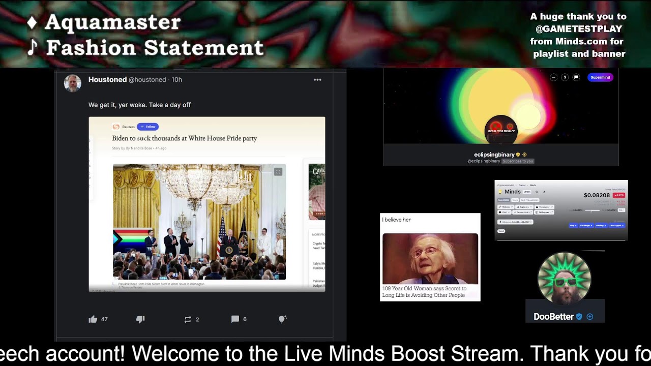 Minds Boost Stream Friday livestream with DooBetter and Otto_Ex
