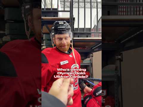 There is only one, obvious answer here. #njdevils #WinterOlympics #usa #canada #shorts #usavscanada