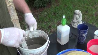 Using a rubber only mold  How to make concrete statues using latex rubber molds, part 4