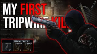 MY FIRST TRIPWIRE KILL in Escape from Tarkov!