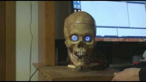 My 3 axis skull with 2 axis eyes