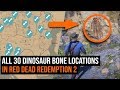 Where To Find ALL 30 Dinosaur Bones In Red Dead Redemption 2