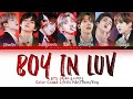 BTS (방탄소년단) - Boy In Luv (방탄소년단 상남자 가사) (Color Coded Lyrics)
