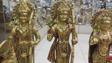 Brass Showpiece Ram Darbar God Idol Statue - 15.5*9.5*15.3 inch (BS827 A)