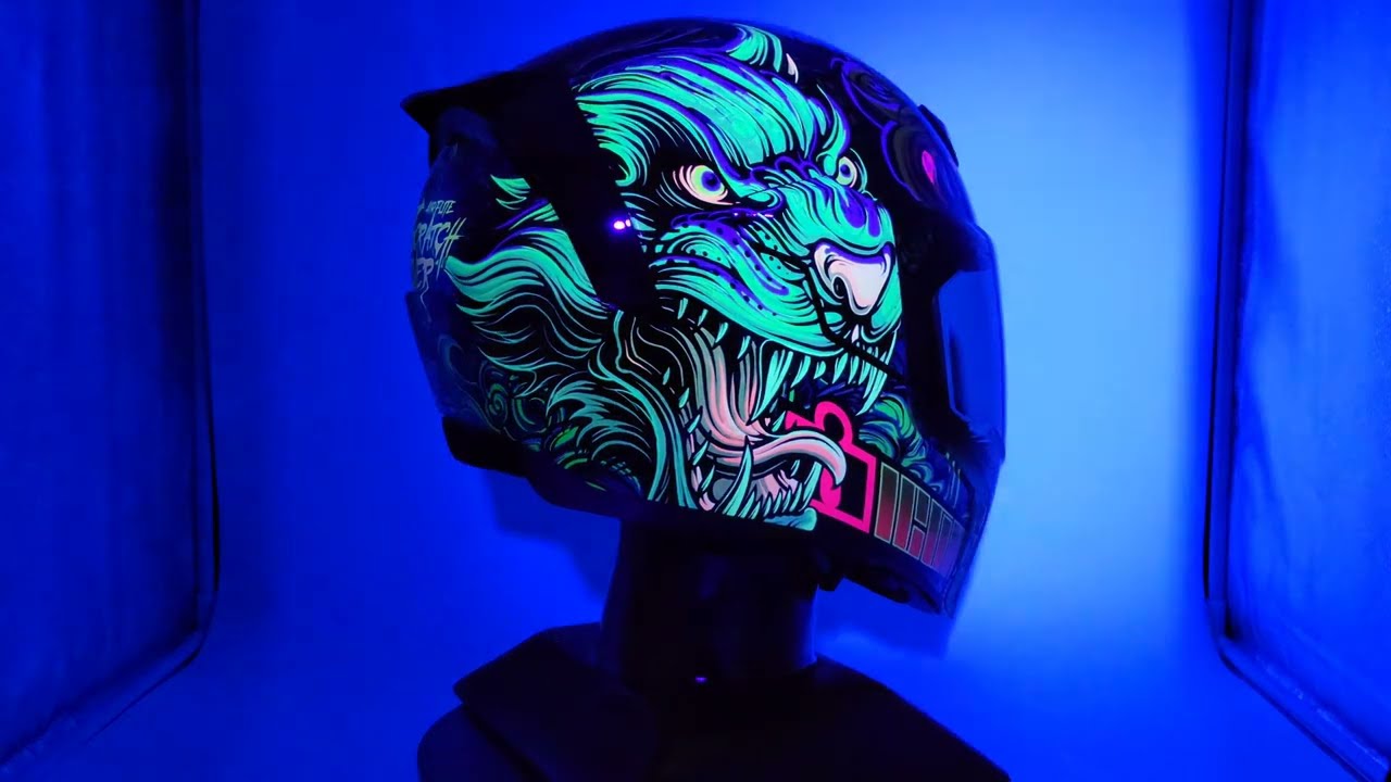 icon airflite cat scratch fever helmet ICON AIRFLITE CATSCRATCH FEVER CSF23 360 SPIN