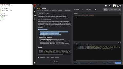 Code Wars Javascript Tutorial Title Case