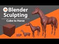 「サラブレッド」Blenderのスカルプト機能だけで、サラブレッドをモデリング！【 Blender x 3Dプリンター 】