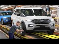 Inside the us most advanced ford factory producing the brand new ford explorer  production line