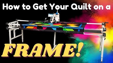 Load Your Quilting Frame Like a Pro - Pantograph Quilting Method!