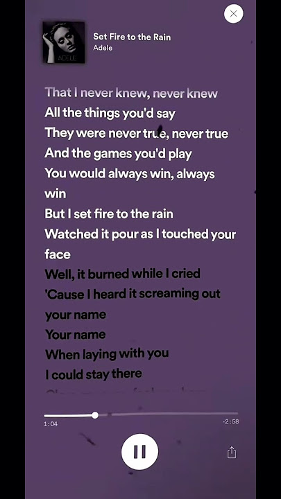 Set Fire To The Rain - Adele #shorts #lyrics #song #shortsviral #adele #setfiretotherain