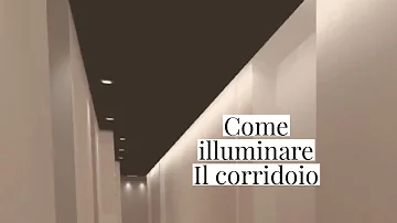 Come disporre i faretti nel corridoio?