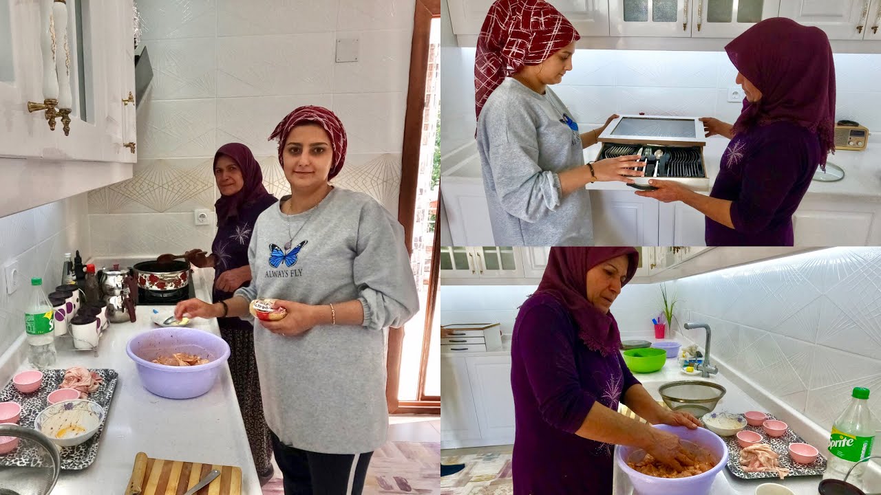 YENİ KÖY EVİMİZDE LEZZETLİ ÖĞLEN YEMEĞİ Yeni Ev Eşyaları Tavuk İle Pratik Yemek Tarifi