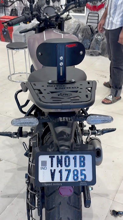Guerrilla 450 backrest accessories installation #royalenfield #automobile #royalenfieldguerrilla450
