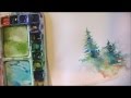 How to Paint Lively Pine Trees in Watercolor