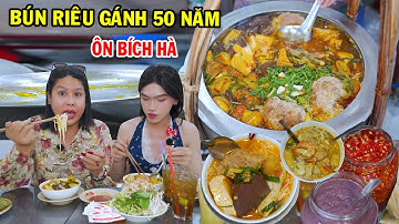 DIVA Cát Thy ghé ăn Bún riêu gánh Nghệ sĩ 50 năm cùng Ôn Bích Hà - Ẩm thực Cha Rồng