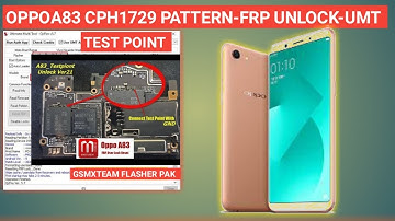 oppo a83 cph1729 pattern  frp unlock umt
