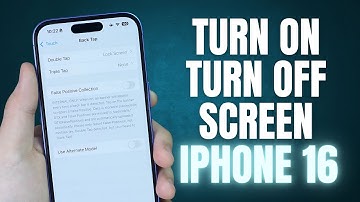 How to turn on and off iPhone 16 screen without power button