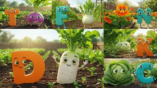 farm fresh abc song ipa phonics learn alphabet z vegetables