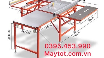 Cưa bàn trượt mini 2 lưỡi cắt 45,90 - hotline/zalo: 0395.453.990