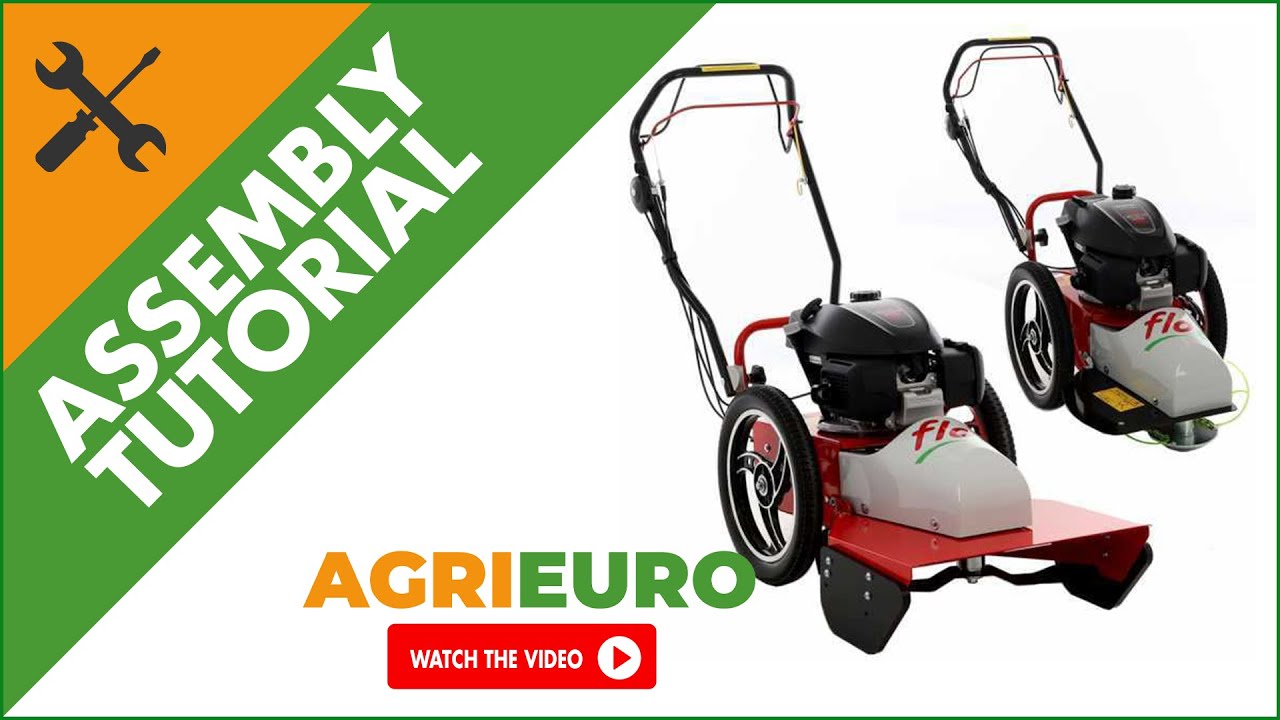 FLO Pro Speed 6HO GCV 200 petrol rough cut mower, wheeled strimmer, new