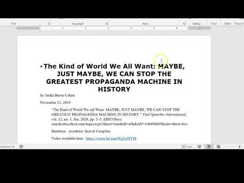 annotate a word doc