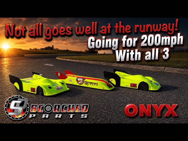 Speedrun runway mayhem while chasing 200mph with 12s TP motor RC