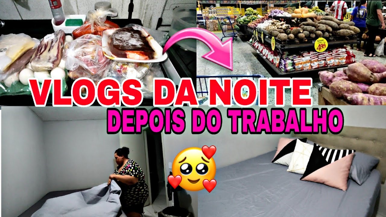 VLOG DA NOITE|| SUPERMERCADO 🛒 JANTINHA RÁPIDA 🤤 VEM COMIGO AMORES 💕