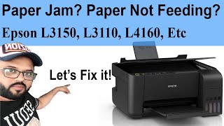 How To Fix Paper Jam Problem In Epson L3150 L3110 L4160 Printers?