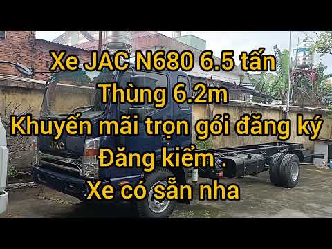 Video Giá Xe JAC N680 6.5 tấn đời 2022 thùng dài 6.2m khuyến... - youtube