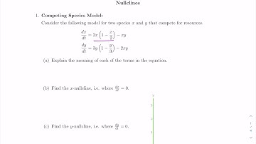 Nullclines Part 1