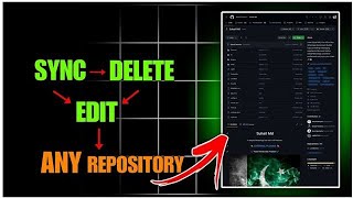 How To Fork Sync And Delete Any Github Repository ! Easy Tutorial