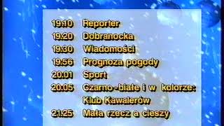 T. Polonia, zapowiedzi świąteczne i program dnia - 27.12.1998r.