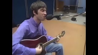 Video thumbnail of "Noel Gallagher - Wonderwall & Don't Look Back In Anger - 1995 - The Beat - [ remastered, 60FPS, HD ]"