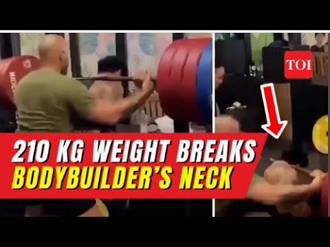 Shocking Video: Bodybuilder Influencer Justyn Vicky breaks his neck, dies while lifting 210Kg weight