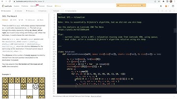 Leetcode 505. The Maze II - traversal with BFS
