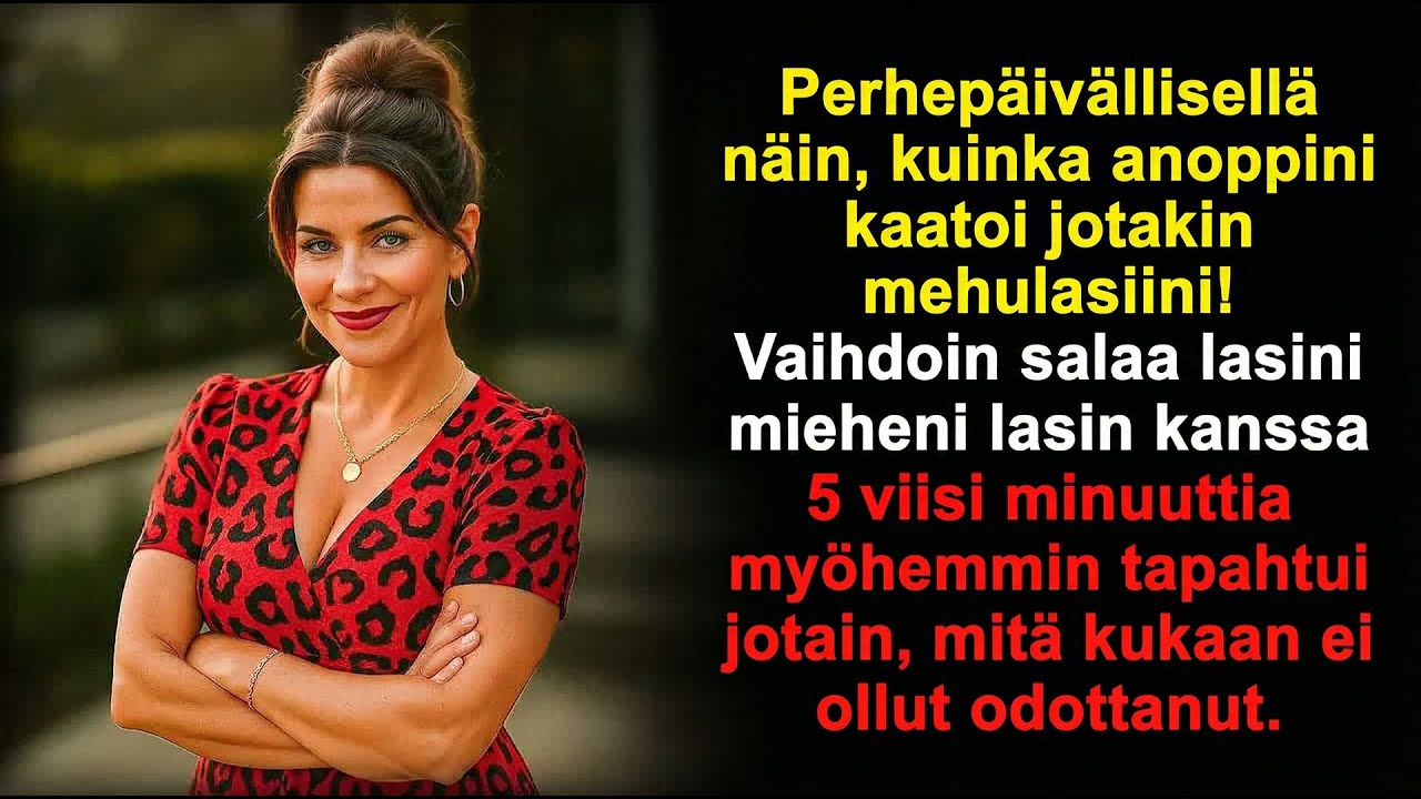 Näin anoppini kaatavan jotain lasiini, ja vaihdoin sen poikansa lasin kanssa!