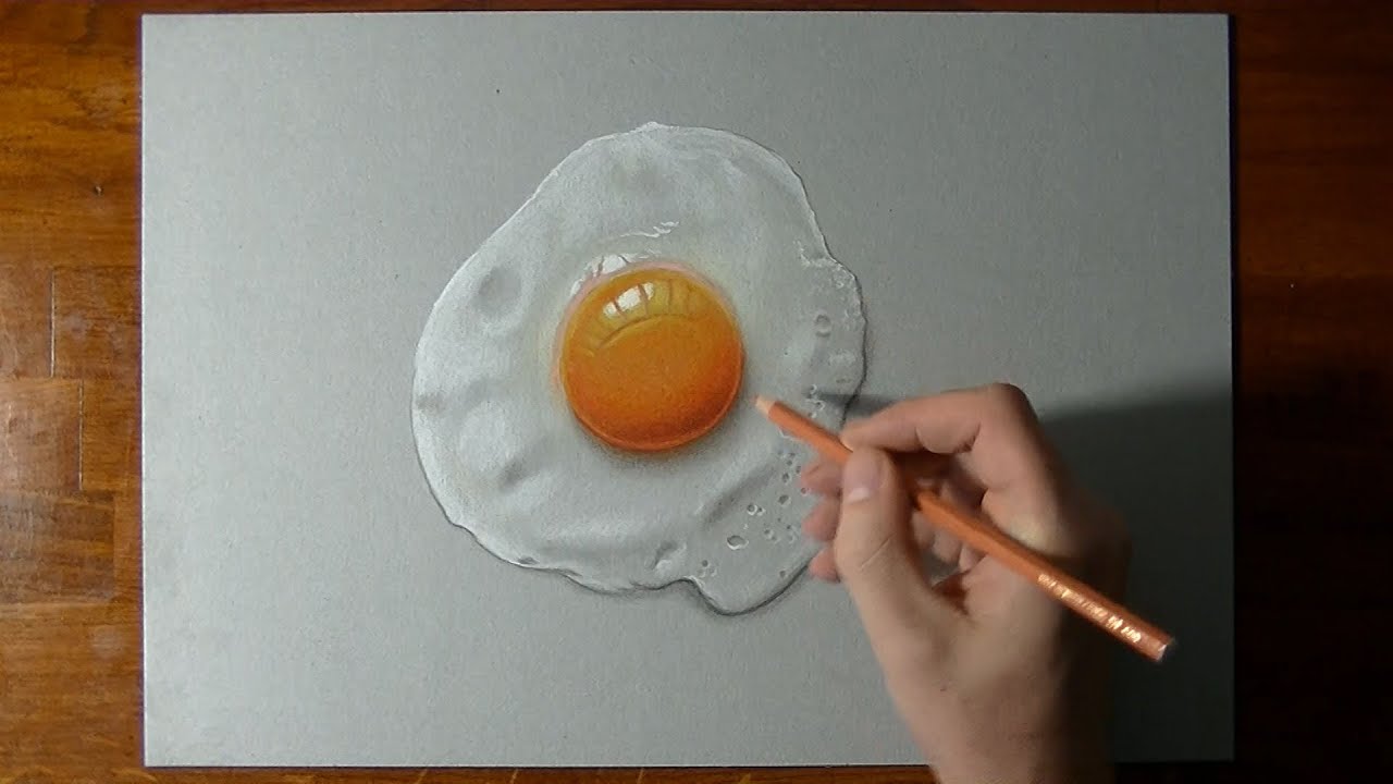 How to draw a perfectly fried egg :)