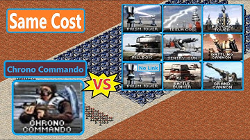 Chrono Commando vs All Base Defenses - Red Alert 2