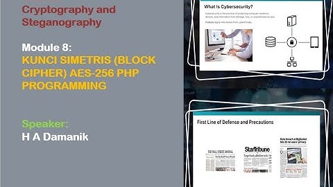 Implementasi Kunci Simetris AES-256 Menggunakan PHP Programming