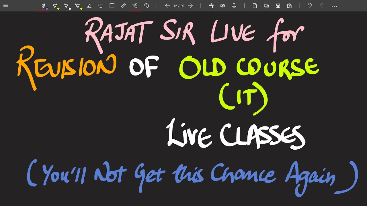 CA IPCC IT Live Revision for May 2020 Attempt