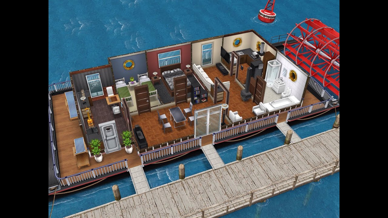 The Pint-sized Prince Houseboat- Sims FreePlay - YouTube