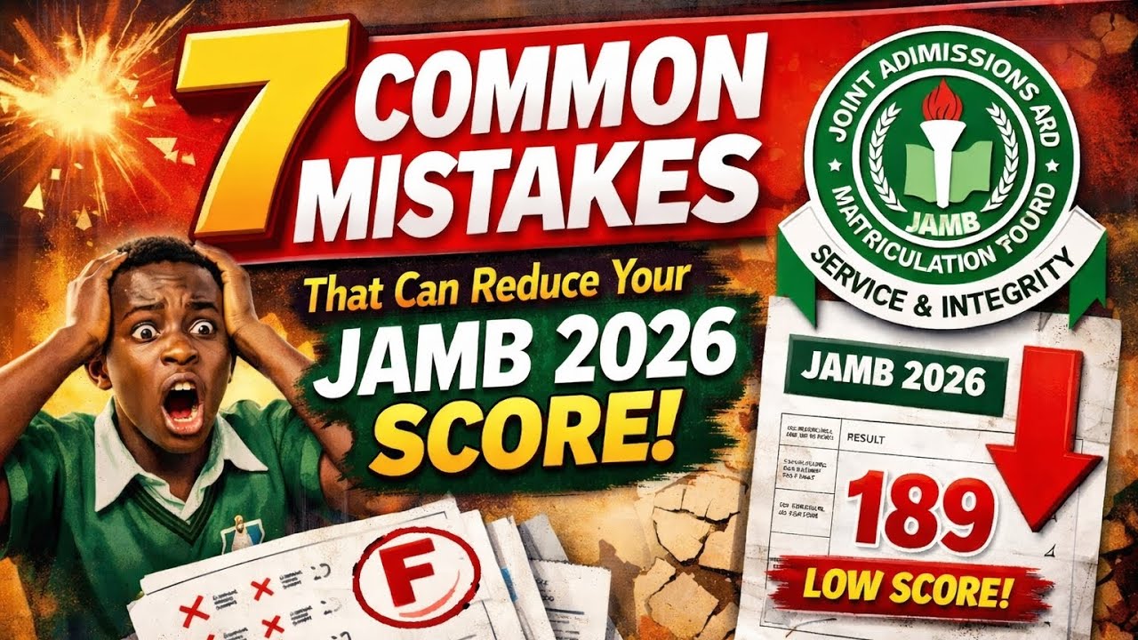 7 распространенных ошибок, которые могут снизить ваш балл на экзамене JAMB в 2026 году.
