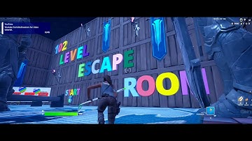 How YOU Can Complete Level 1 in Fortnite 102 LEVEL ESCAPE ROOM? Tutorial